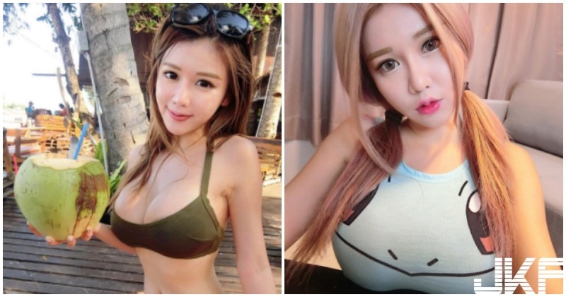 大馬女神喝果汁！「碗公奶」快跟椰子一樣大，這畫面實在太美好…