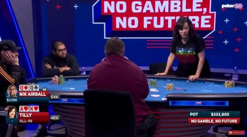 【EV扑克】用QQ跟注5bet全下,还是需要点勇气的