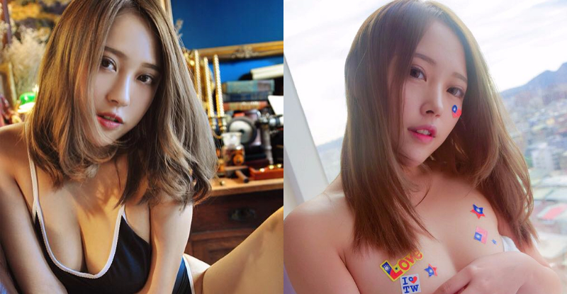 泳衣太小件快掉出來了！正妹「美乳僅貼國旗」歡慶世大運閉幕！這有猛喔…