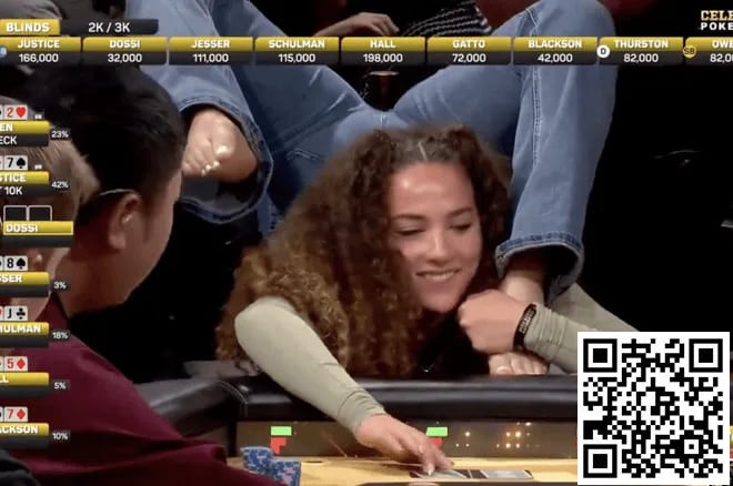 【EV扑克】扑克比赛变整活大赛,绝美柔术演员倒立用脚全下惊呆全场