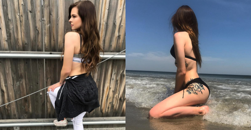 比基尼妹「下身潮起潮落」浪濤拍拍　性感側身照竟成海邊最美一道風景