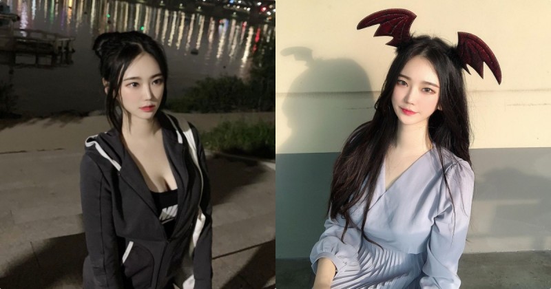 夜遊漢江的「爆乳小惡魔正妹」，穿這樣運動有夠犯規！