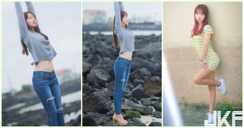 戀愛了！超美腿「氣質小清新」高顏值實在好誘人！迷人的「美乳小蠻腰」身材整個讓人…