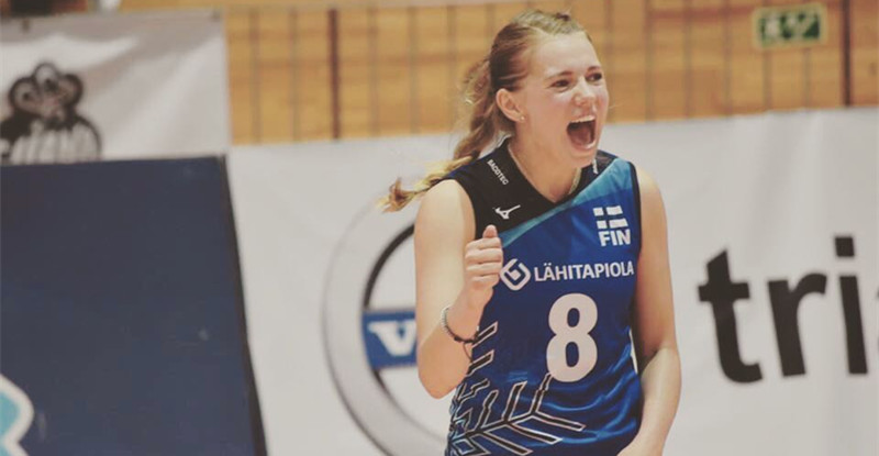 世大運「芬蘭正妹」！「排球女將」表情太戲劇　網友喊：本土劇歡迎妳