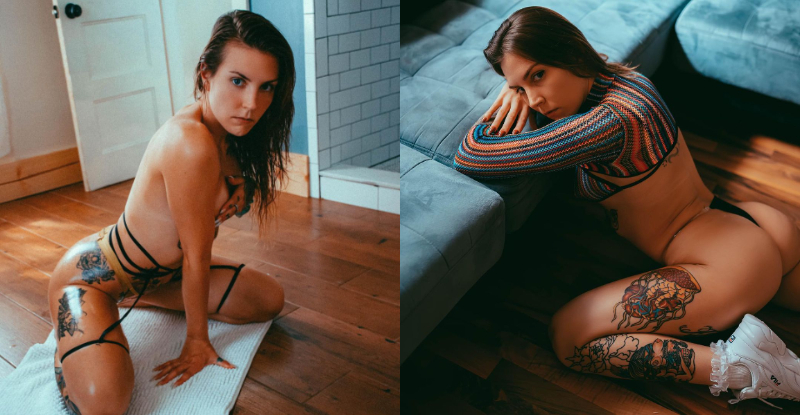 霸氣！刺青妹「厭世臭跩臉」爆紅　後勁強的殘暴胴體意外激起駕馭魂