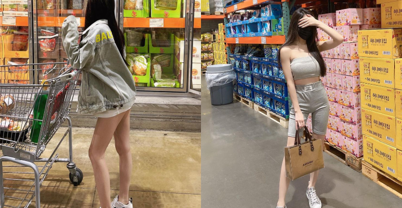 好市多驚見性感正妹「尤娜Yuna」，小可愛現「紙片細腰」超想包回家