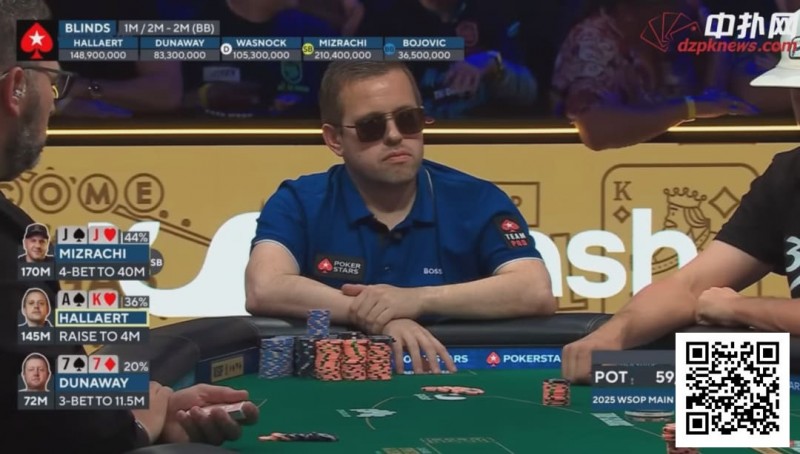 【EV扑克】价值700万刀的决策！FT 5人桌记分牌第二面对第一的4bet，AK是弃还是推？