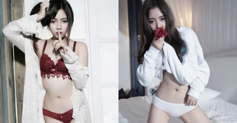 真是貪愛！性感模特「親親」艷紅戰服上身就開撩，白嫩美體一次就想滿足十個！