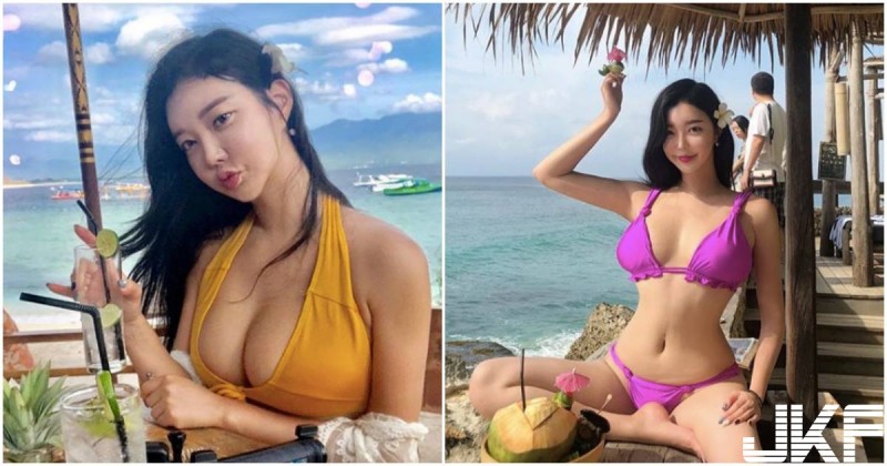 讓大奶放風！美乳姐姐「度假曬巨乳」，超雄偉畫面辣翻了！