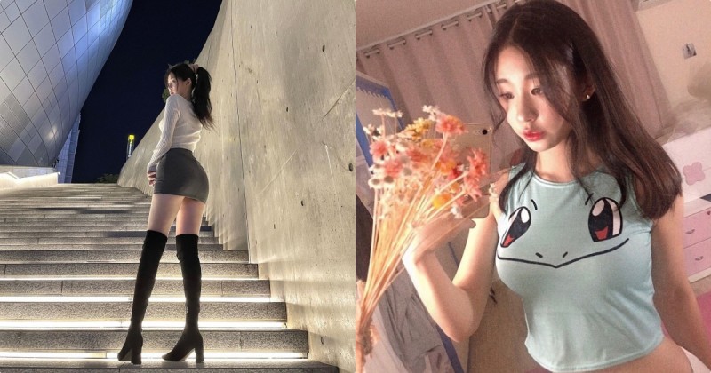 天生自帶騷氣的「18歲私校正妹」，發育很好「根本看不出是學生」！