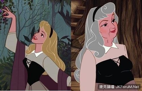 《迪士尼公主的晚年照》皺紋是女人最大的敵人阿
