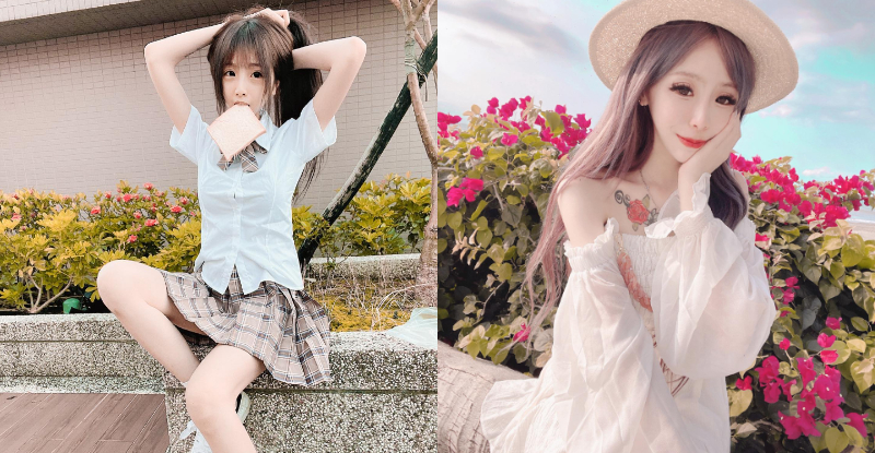 學生妹「徐比比」美體白嫩又骨感，制服一脫「隱藏版嫩乳」讓粉絲驚豔